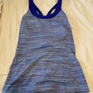 Lululemon size 12 workout top with shelf bra
